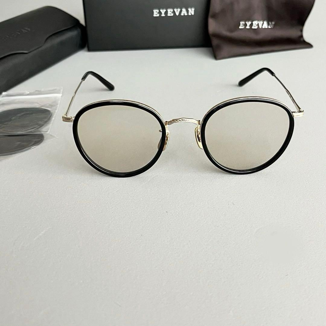 EYEVAN アイヴァン E-0509 PBK/G 未使用極美品