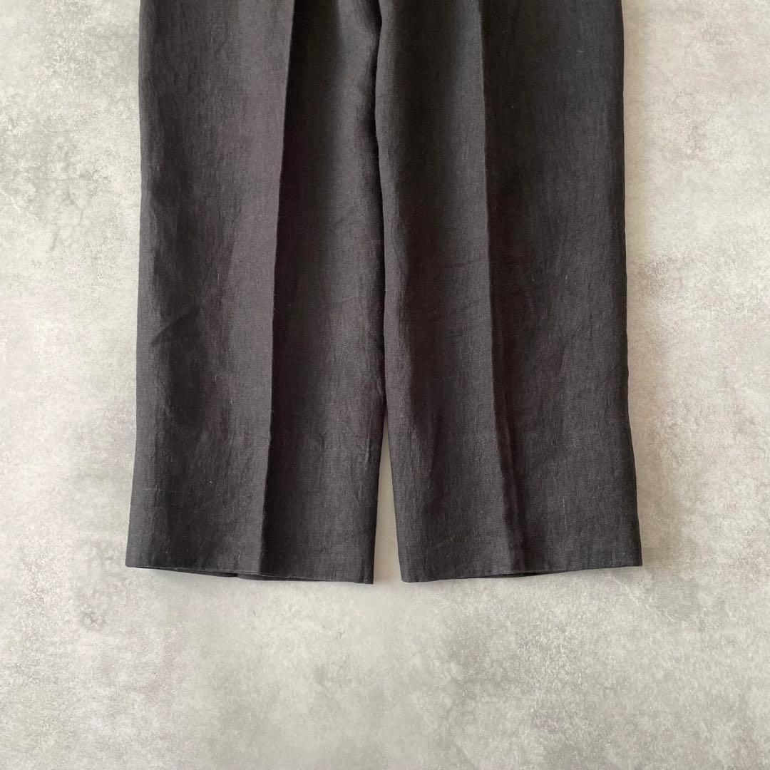 80s COMME des GARCONS リネン 2タック ワイドスラックス