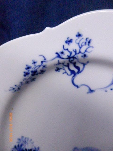 美品　マイセン　Meissen ブルーオーキッド 2o.5cm プレートです
