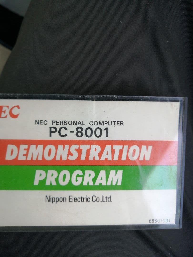 NEC PC-8001 デモンストレーションプログラム　カセットテープ