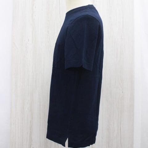 ◇HERMES メンズ コットン カットソー Tシャツ ダークネイビー