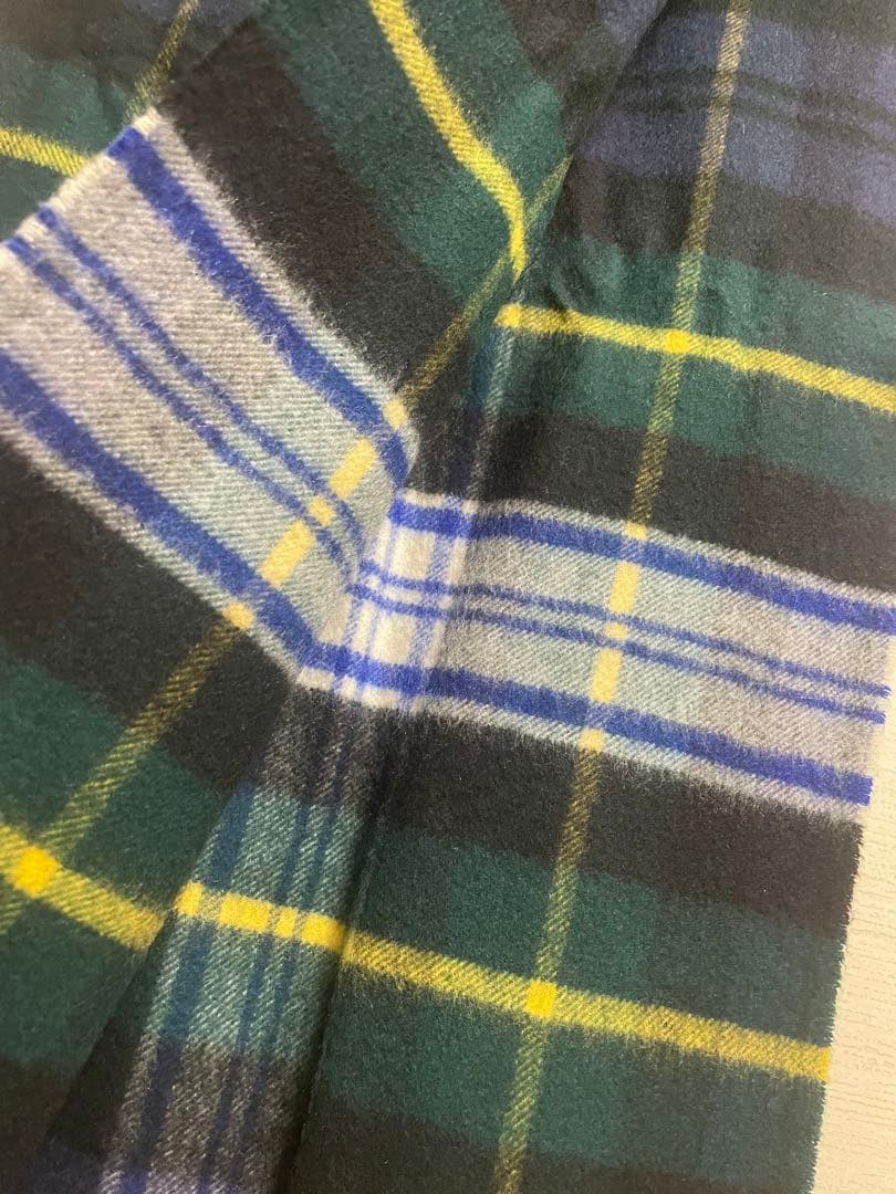Johnstons of Elgin カシミヤ マフラー ネイビー　スカーフ