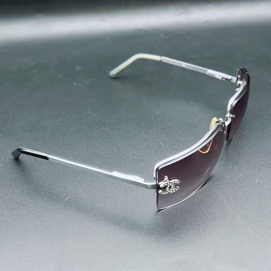 小物 CHANEL archive sunglasses rim less y2k