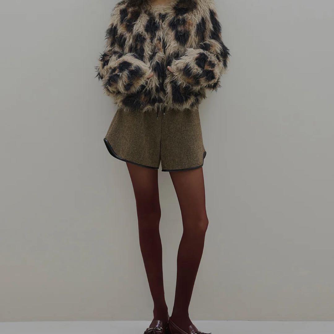 トップス Ameri VINTAGE ANIMAL SHAGGY KNITCARDIGAN