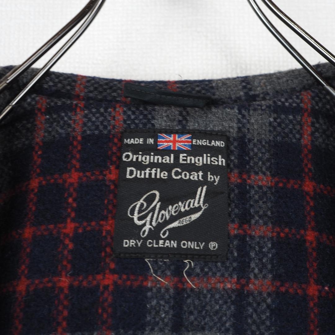 G4514*英国製☆GLOVERALL☆ウール☆ダッフルコート☆紺ネイビー