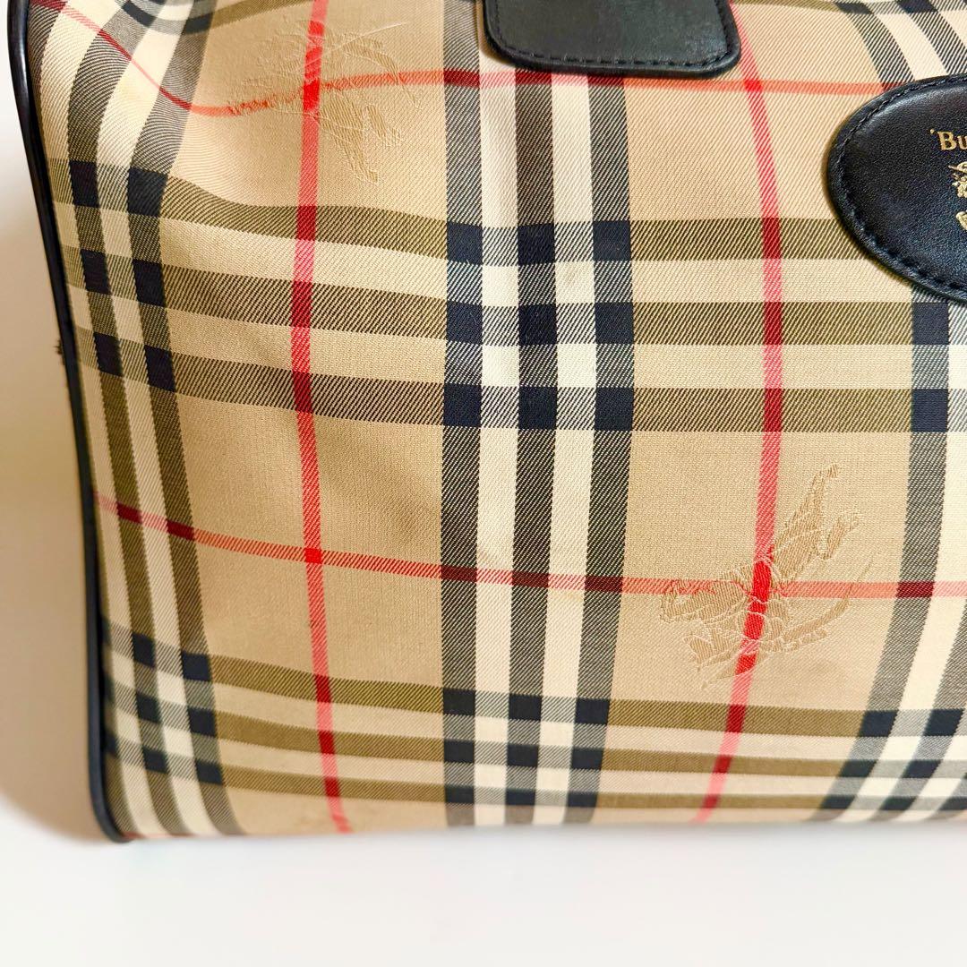美品　シャドーホース　Burberrys ボストンバッグ　ノバチェック　ロック