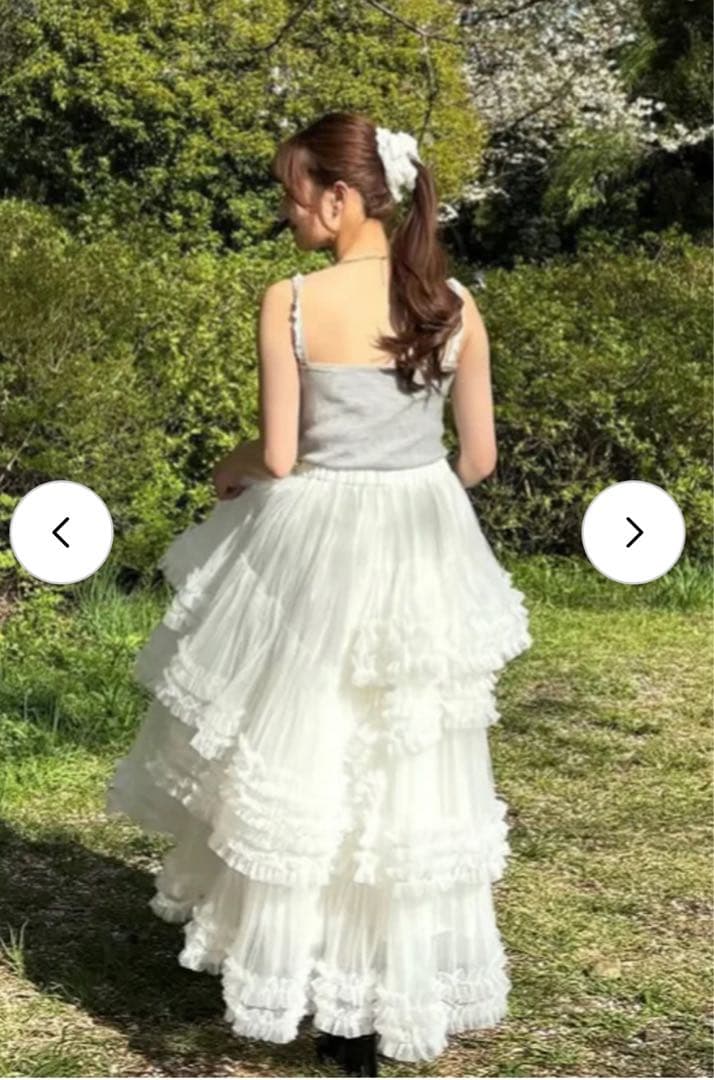 【完売商品】Ballerina blooming tulle skirt