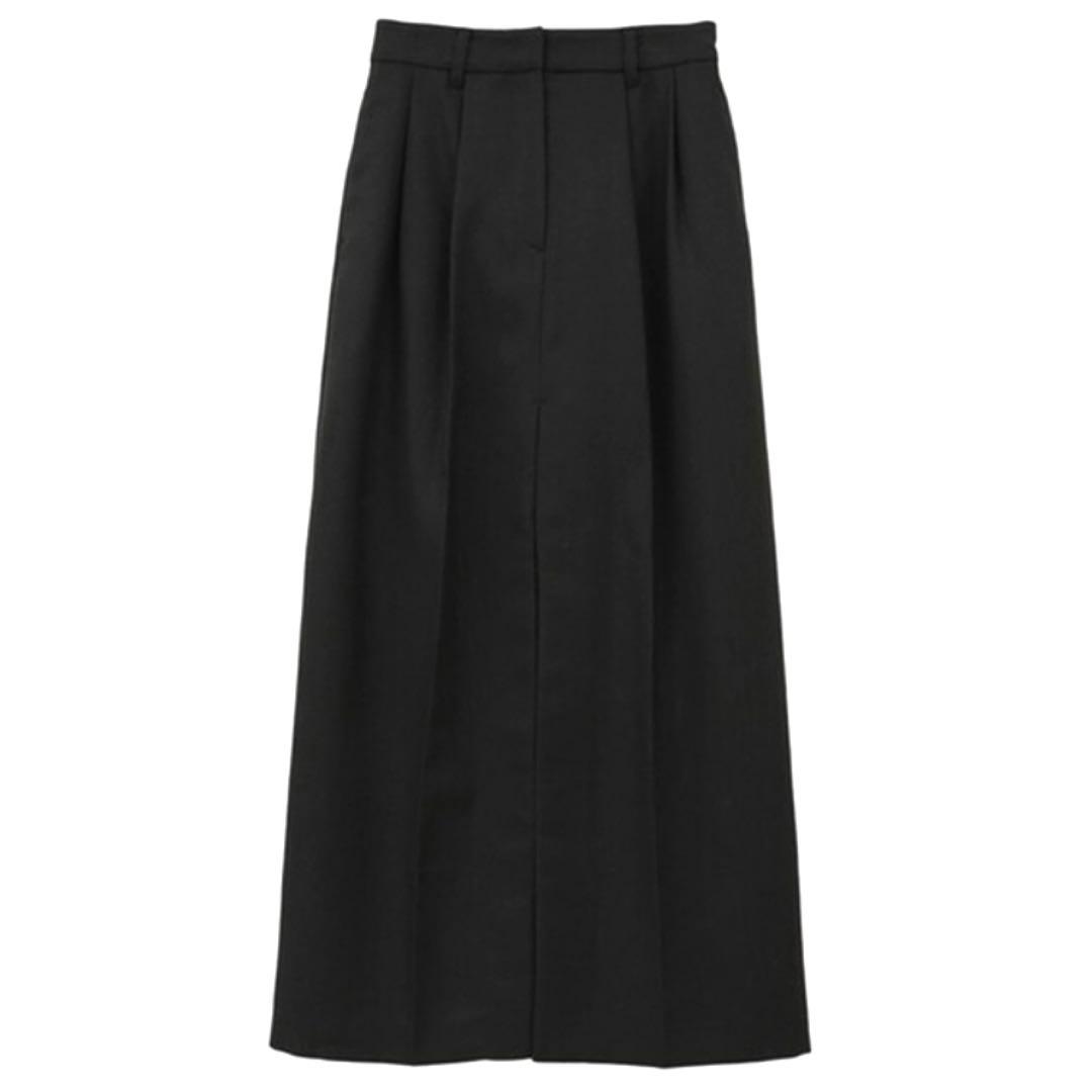 スカート [CLANE] FRONT SLIT TUCK SKIRT