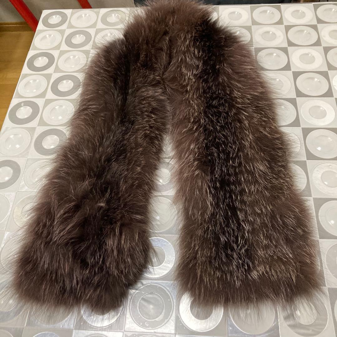 美品 ジバンシー GIVENCHY リアルファー ストール マフラー