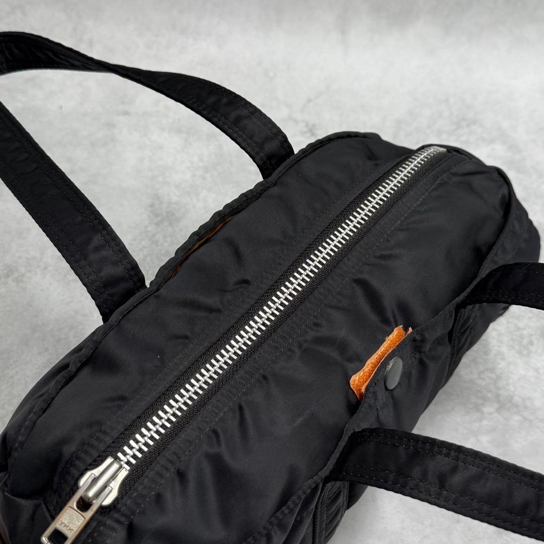 PORTER ポーター タンカー S ミニボストンバッグ ドラム型 黒