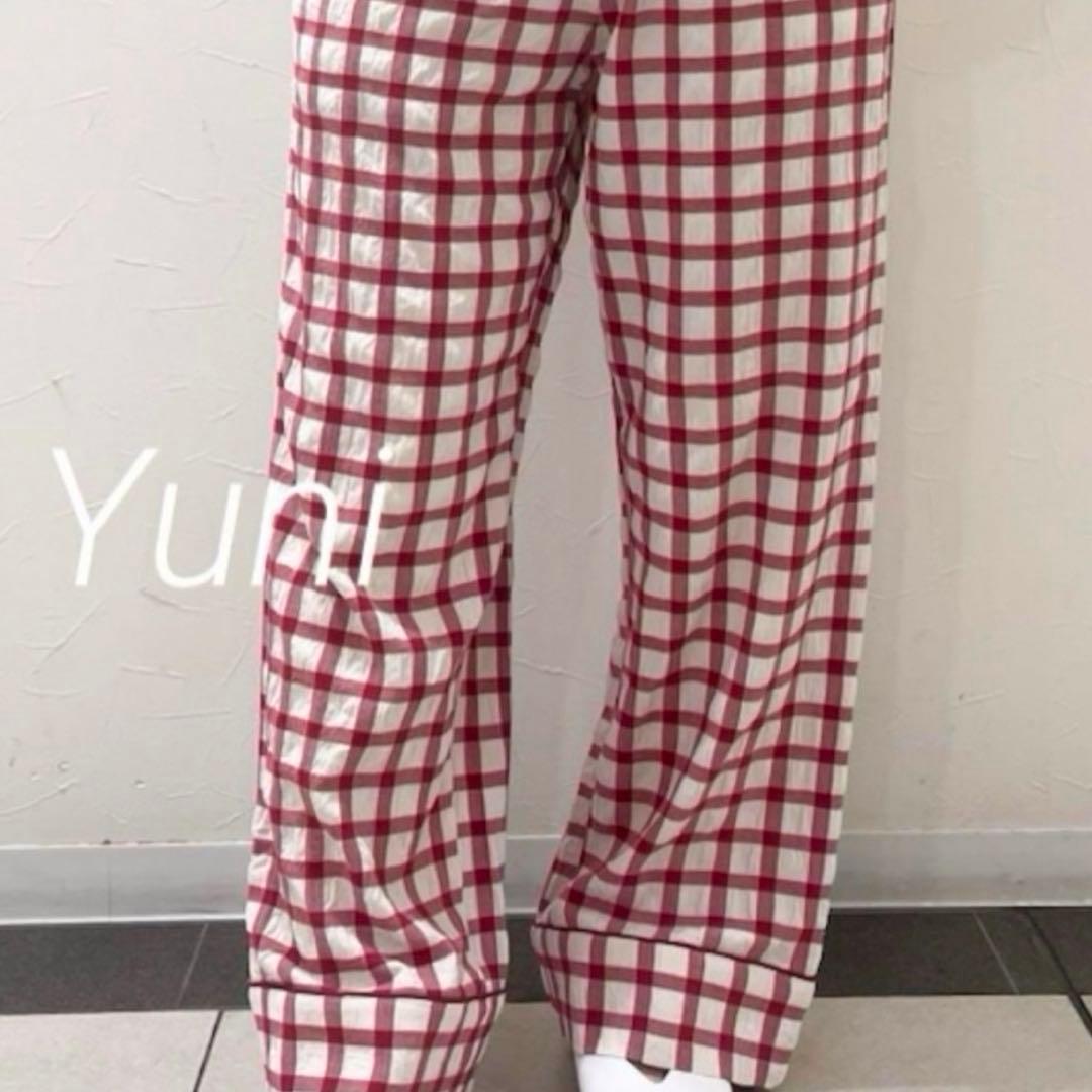 正規品♡ストロベリージャガードプルオーバー&チェックロングパンツ♡ピンク