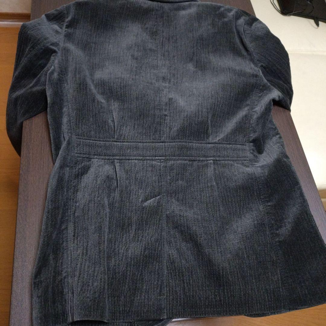 T*様 LANVIN COLLECTIONダークグレー 絞りコーデュロイ ジャケ
