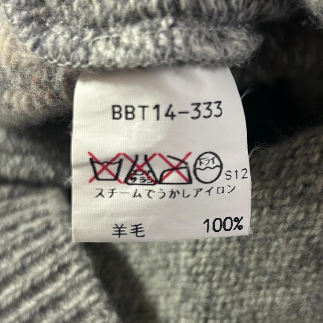 日本製 Burberrys ニットベスト フェアアイル くるみボタン XL相当