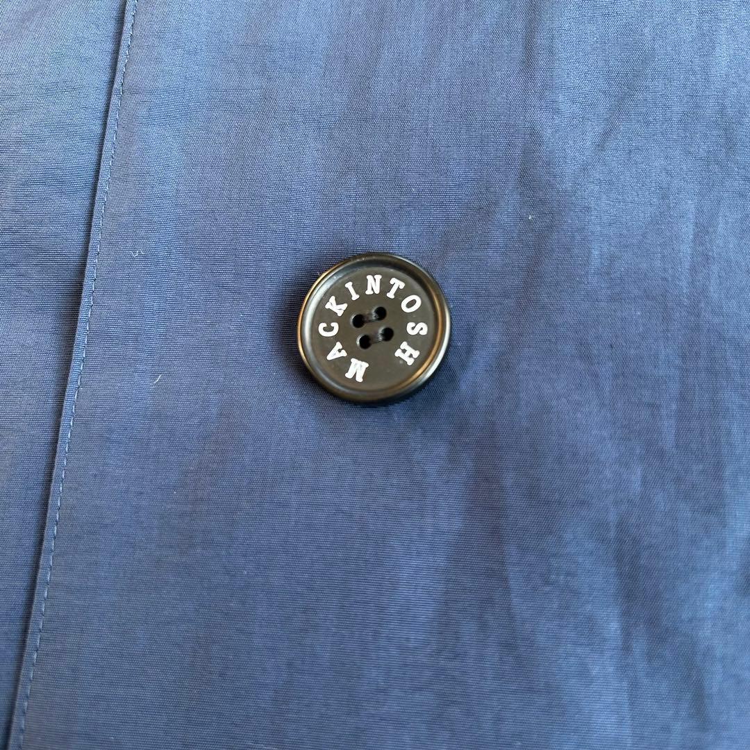 【美品】MACKINTOSH LONDON フードコート ナイロン40 ネイビー
