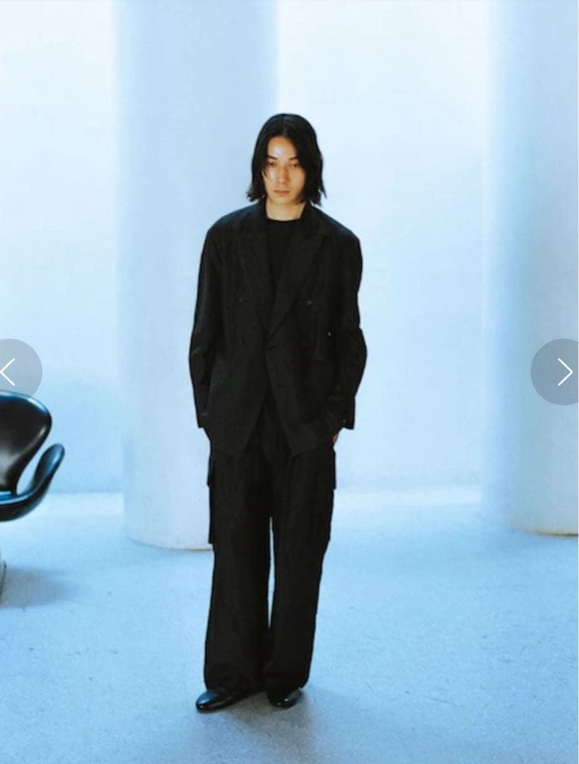【LIDNM】　SILK LINEN SUCKER Lサイズ