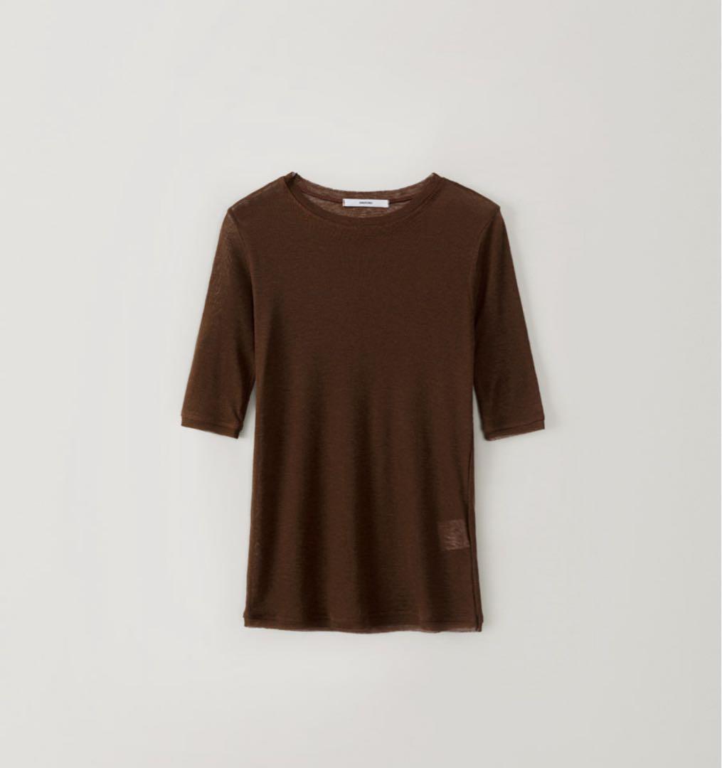 トップス OHOTORO / Sheer Clear Half Top