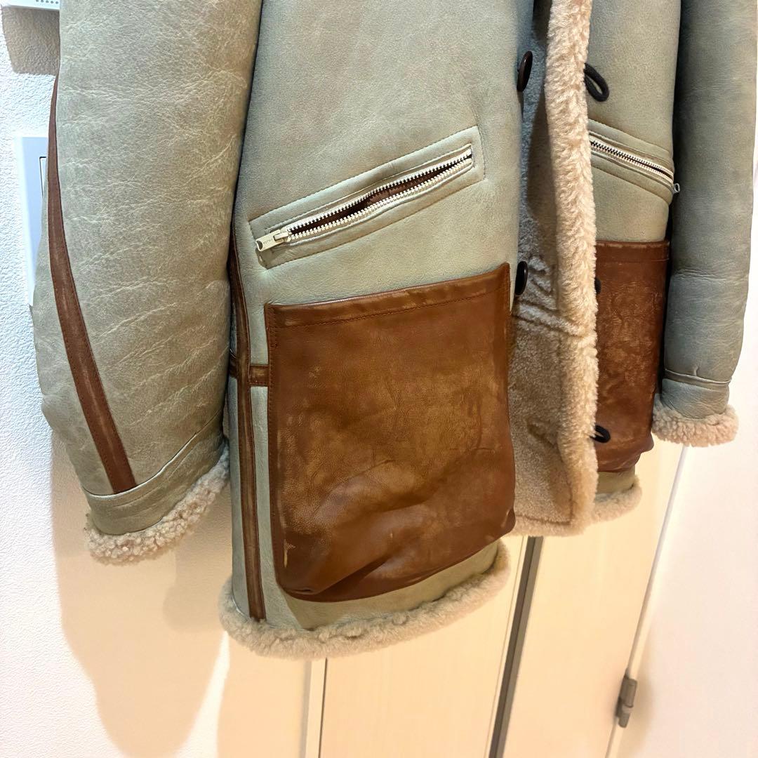 YEEZY SEASON 5 ムートン レザー ダッフル コート