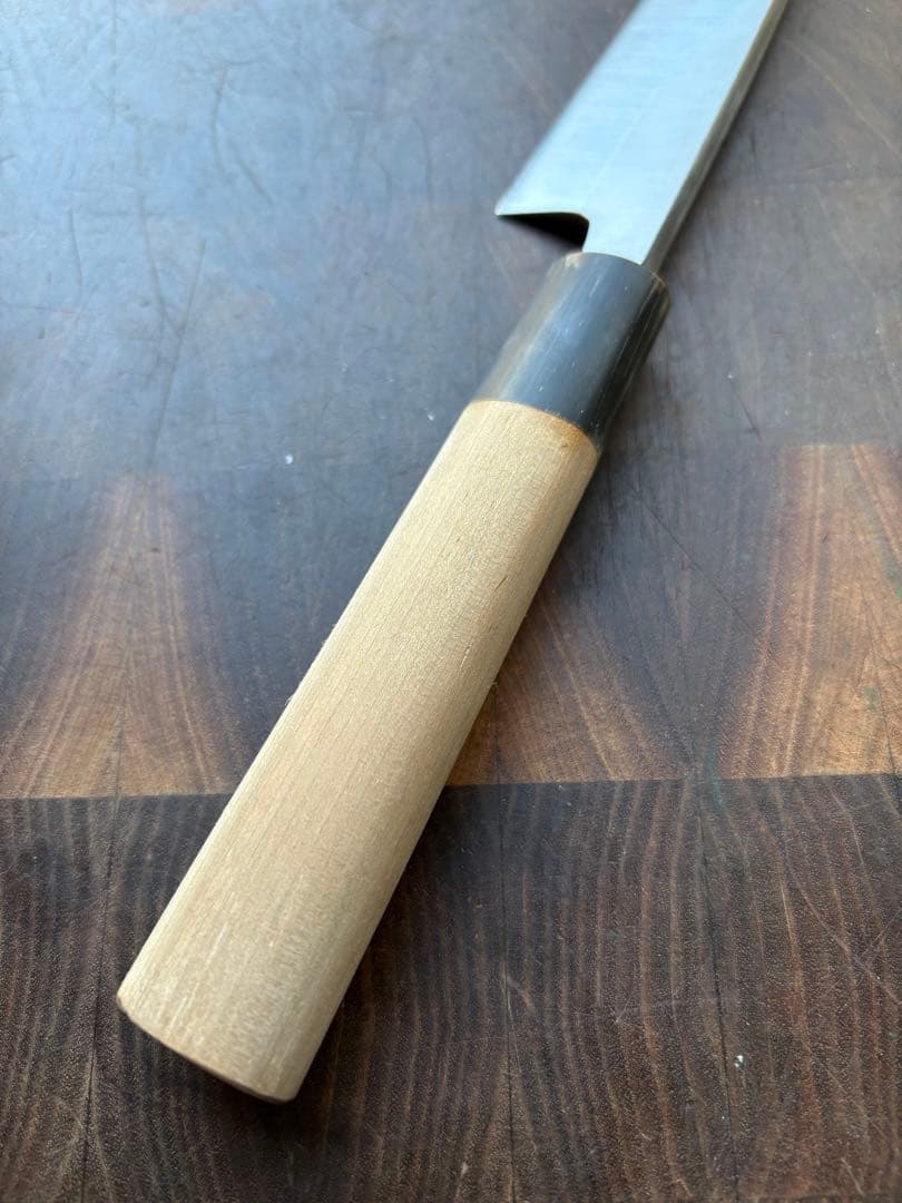 正本総本店　玉白鋼　小出刃　140mm 包丁　白鋼　和包丁　研ぎ済　釣り　水牛朴
