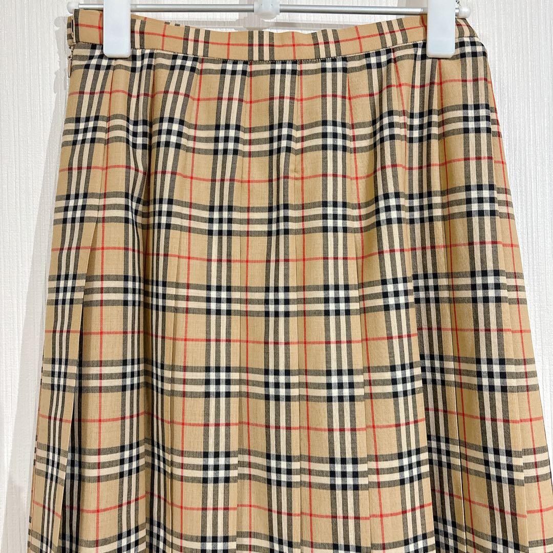 【美品】Burberrys バーバリー　ノバチェック　プリーツスカート　ロング