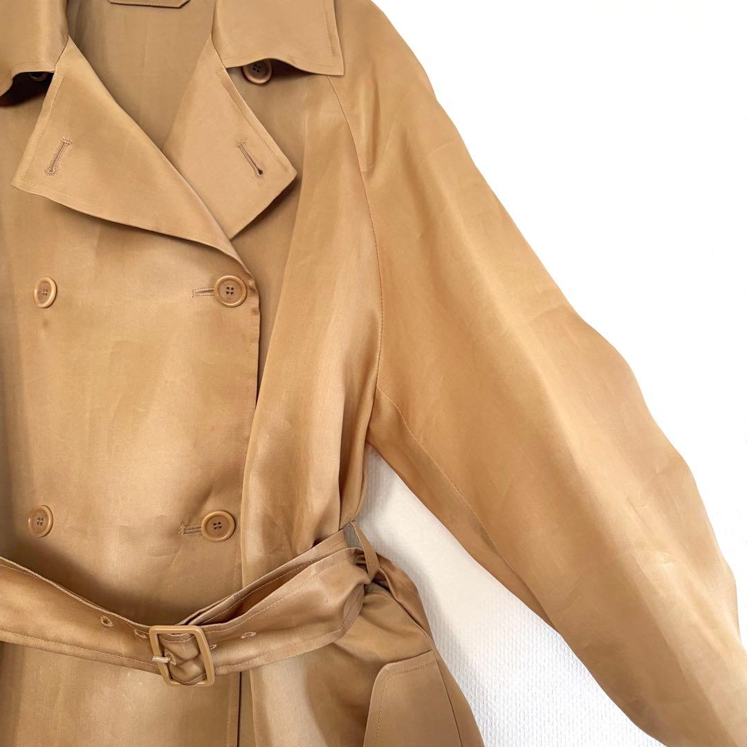 【1回短時間着用】MAX MARA シルク トレンチコート【タキマキ表紙着用】
