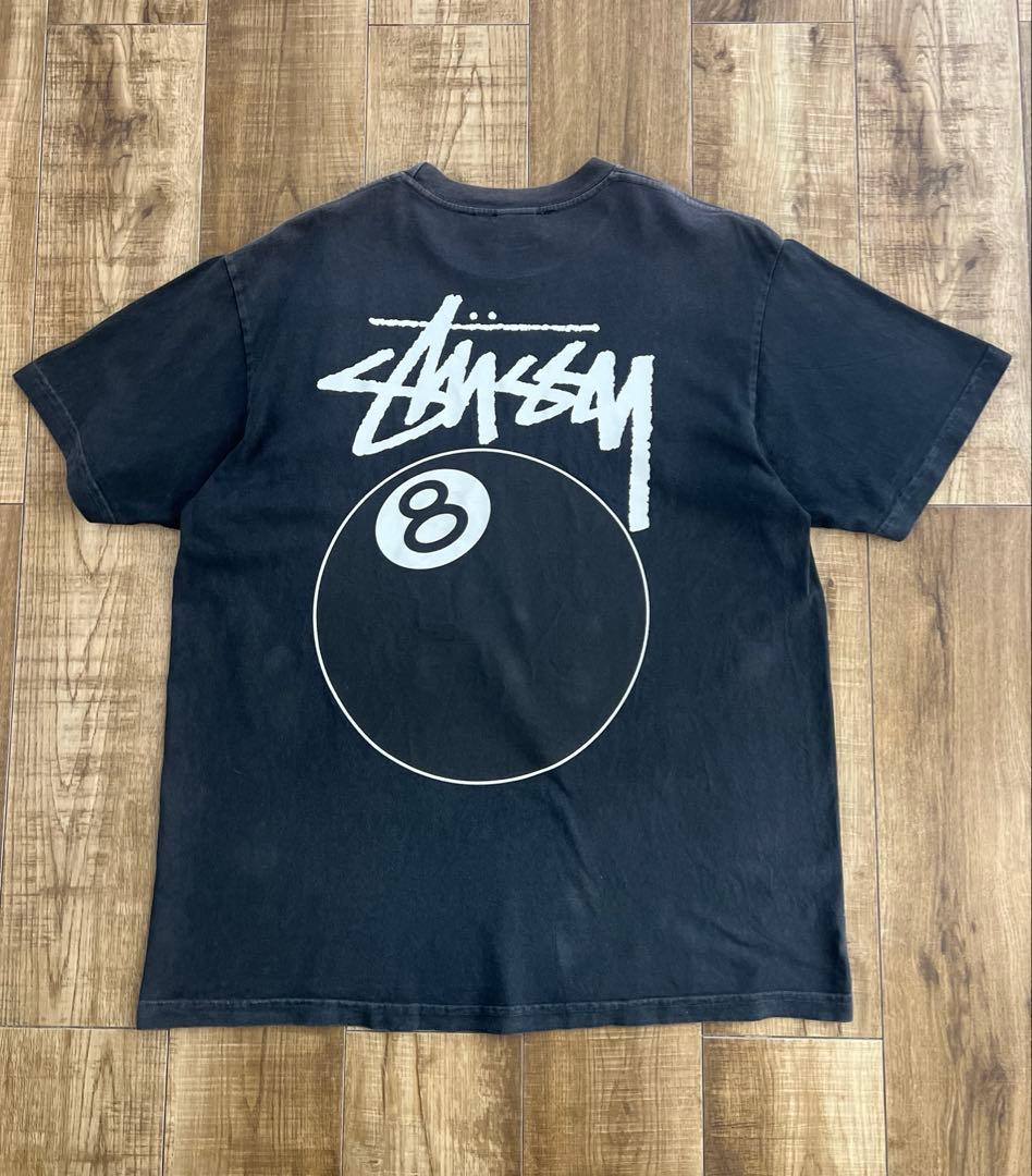 Stussy 8ボール Tシャツ 黒 USA製 Lサイズ ステューシー