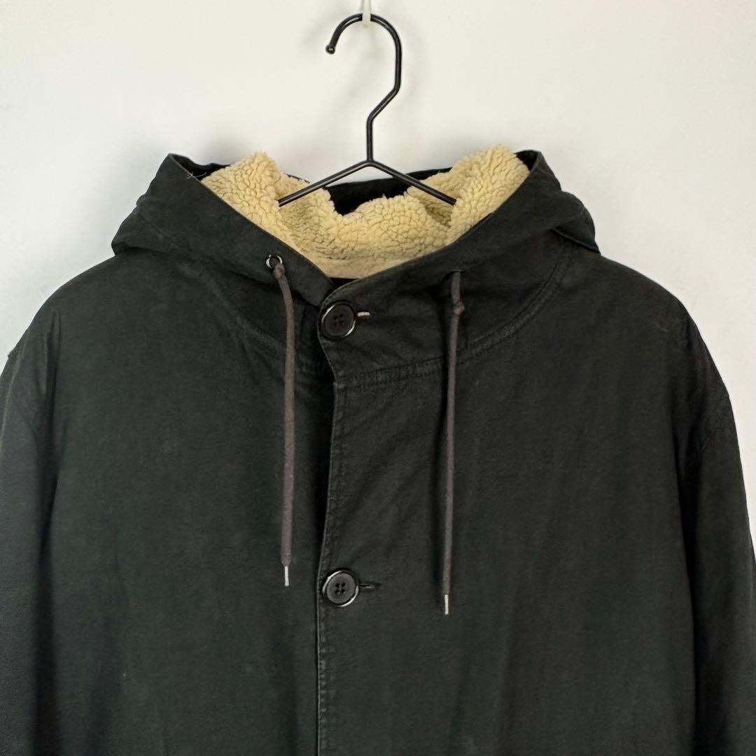 HELMUT LANG JEANS ヘルムートラング　ボアフード モッズコート