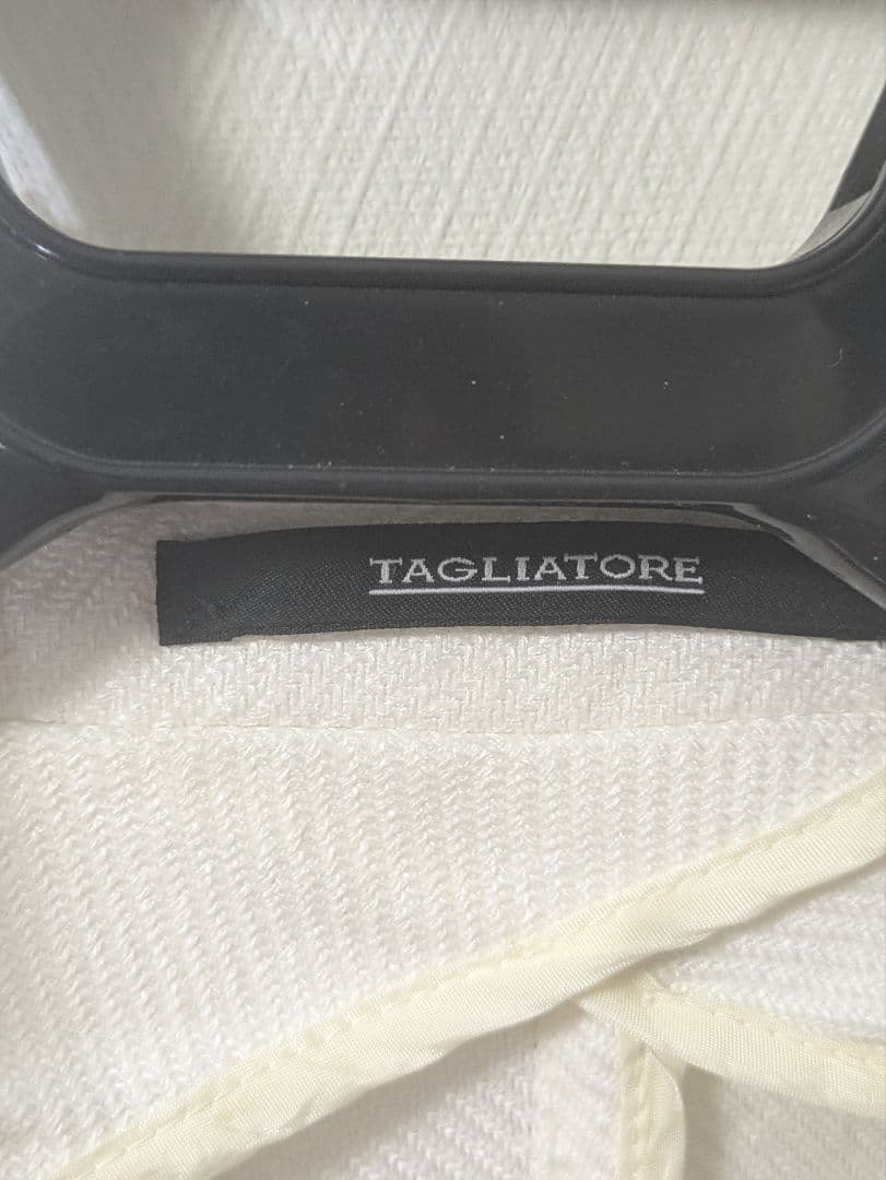 ★タリアトーレ モンテカルロ コットンリネン ジャケット 48 白 イタリア製