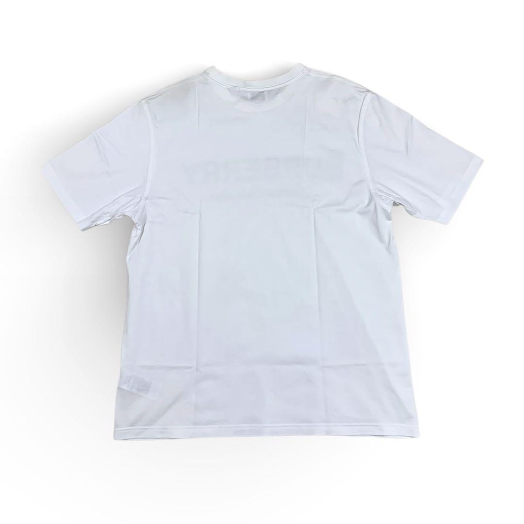 BURBERRY バーバリー　センターロゴTシャツ　Mサイズ　白