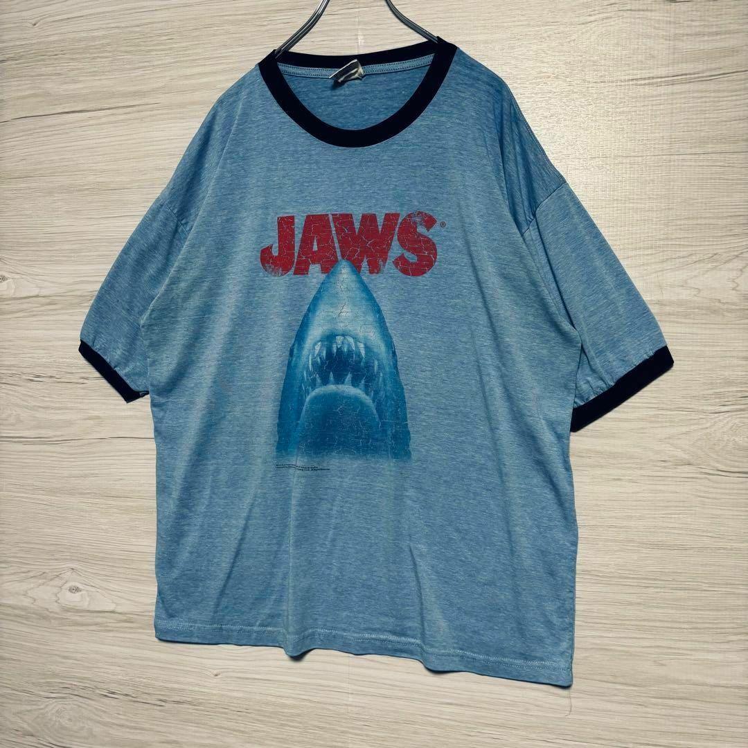 【入手困難】JAWS ジョーズ　Tシャツ　リンガー　海外輸入　ムービー　レア