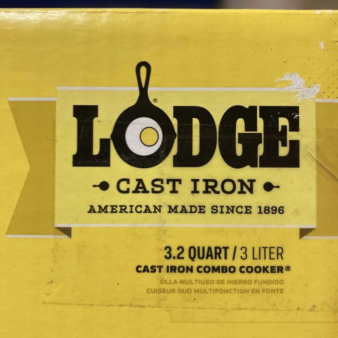 LODGEロッジ日清食品コラボ コンボクッカー10 1/4インチとスクラブブラシ