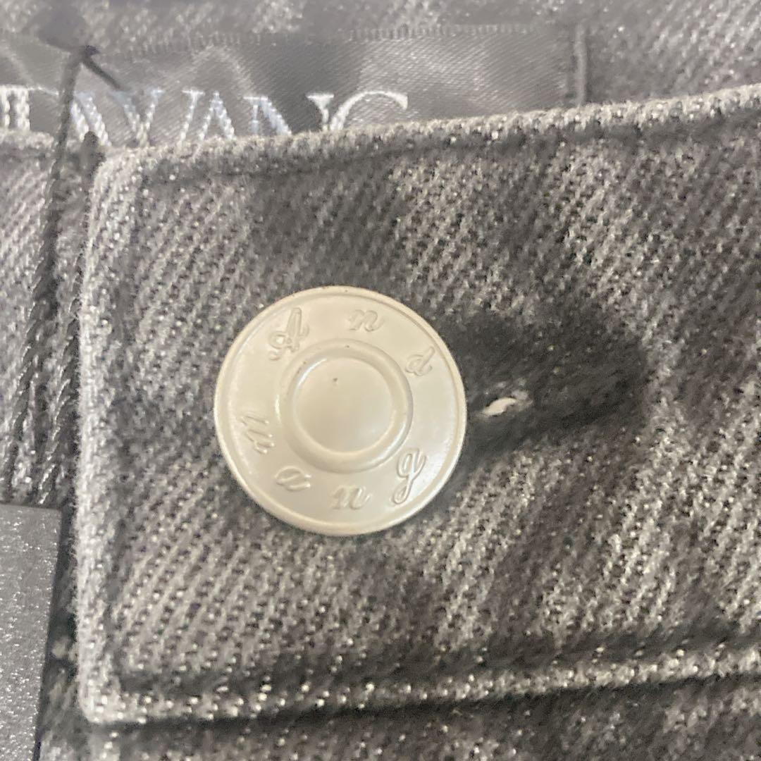【新品 未使用】ANDWANG Kirakira bijou denim M