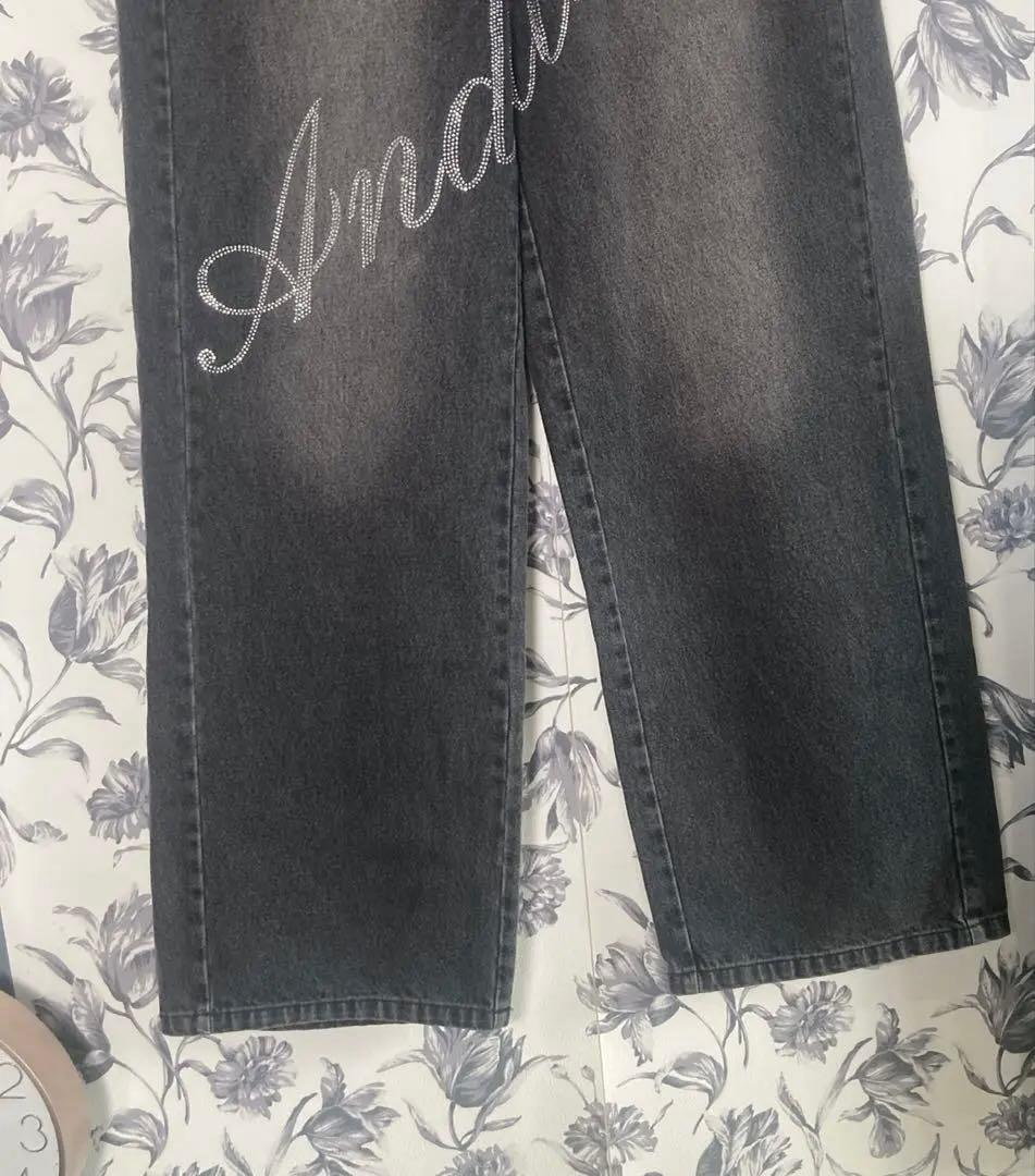 【新品 未使用】ANDWANG Kirakira bijou denim M