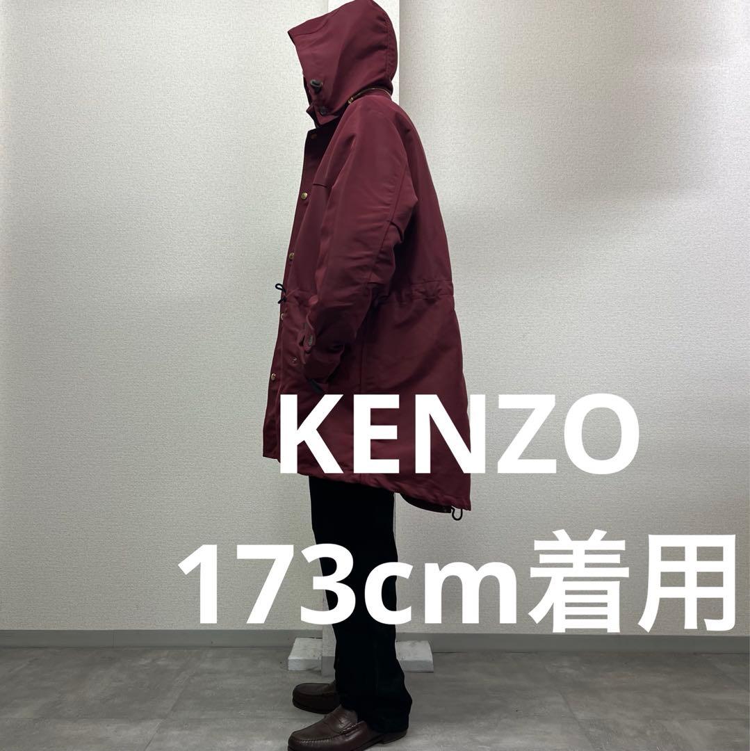 KENZOケンゾーコートジャケットフィッシュテール古着ケンゾーワインレッド