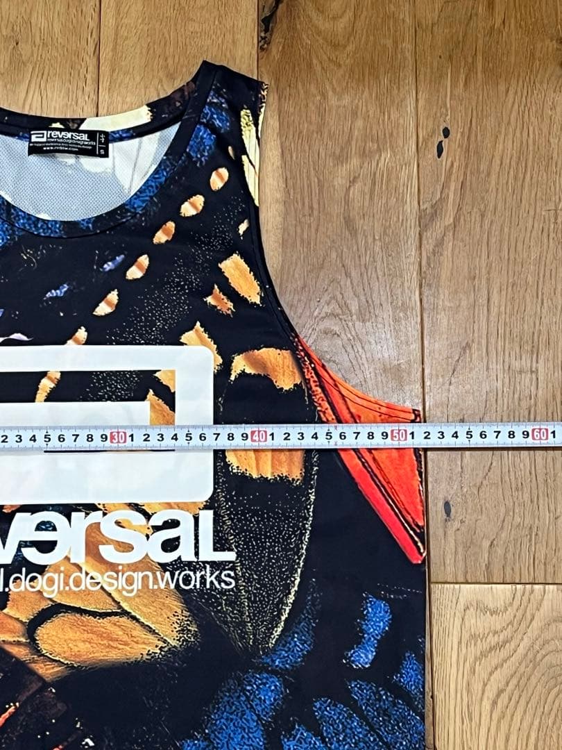 リバーサル reversal ドライタンクトップ　転写プリント　バタフライ