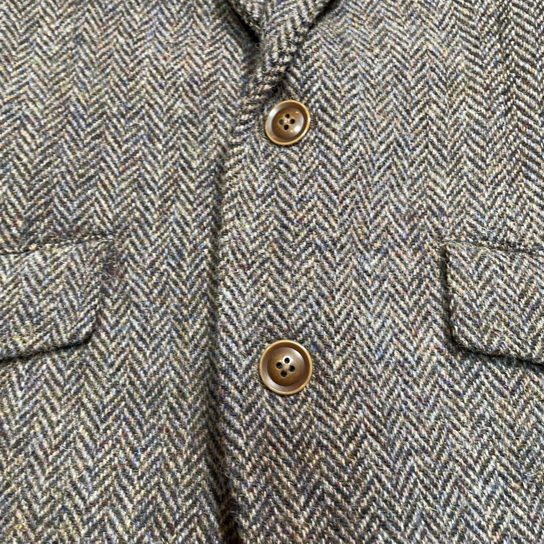 the shop TK ハリスツイード　エルボーパッチ　グレー　ヘリンボーン　L