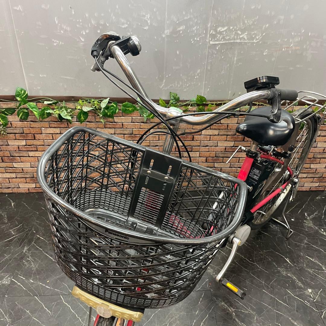 【87】電動自転車 Panasonic vivi DX ピンクレッド