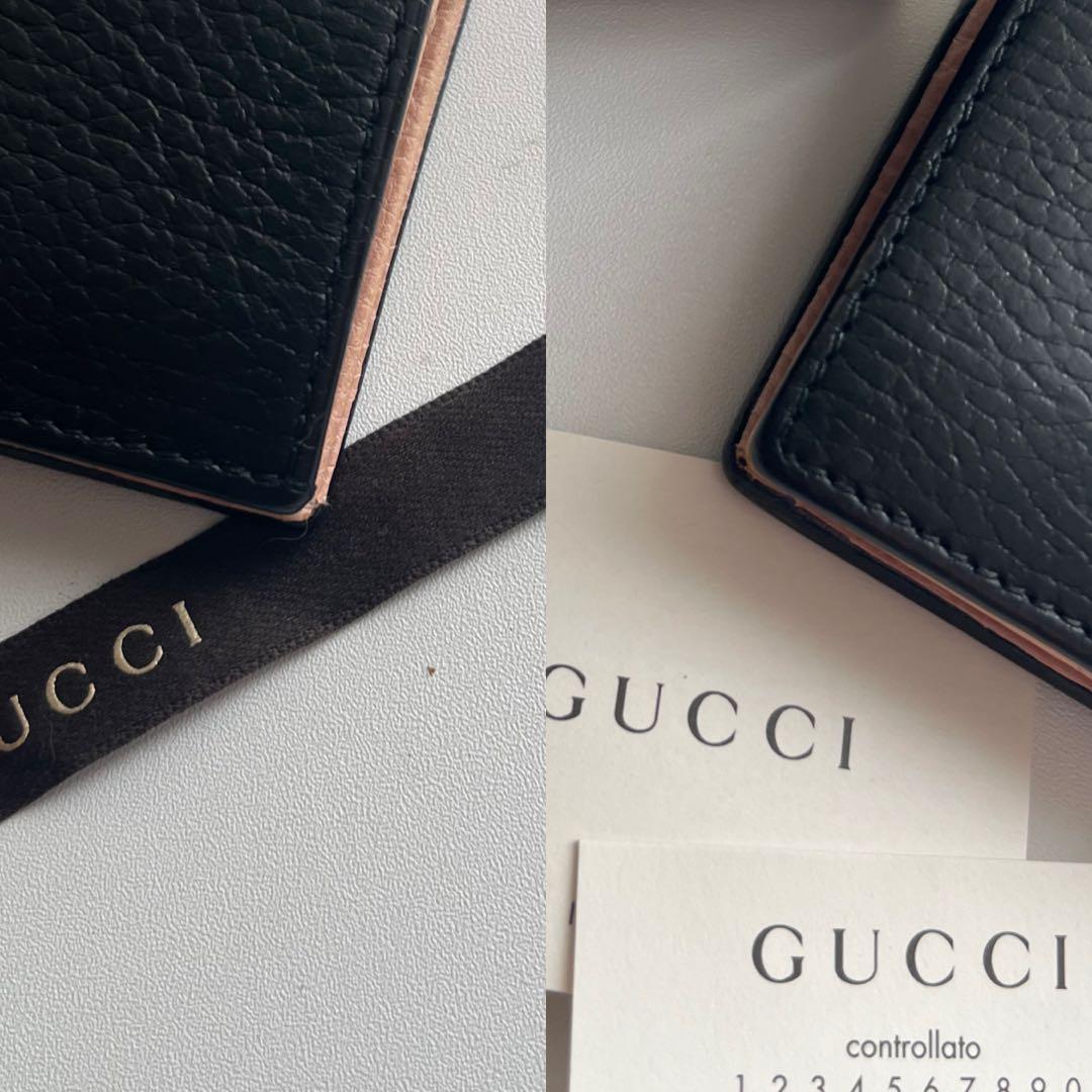 202 極上美品 GUCCI グッチ マーモント 2つ折り財布
