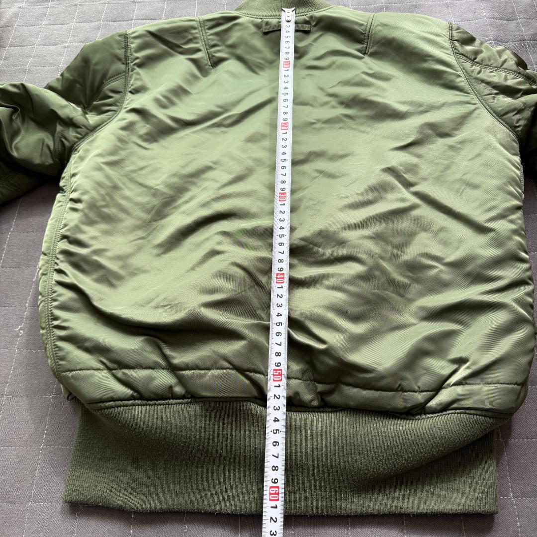 ✨リバーシブル✨美品 (M) ALPHA MA-1 黒×緑 フライトジャケット