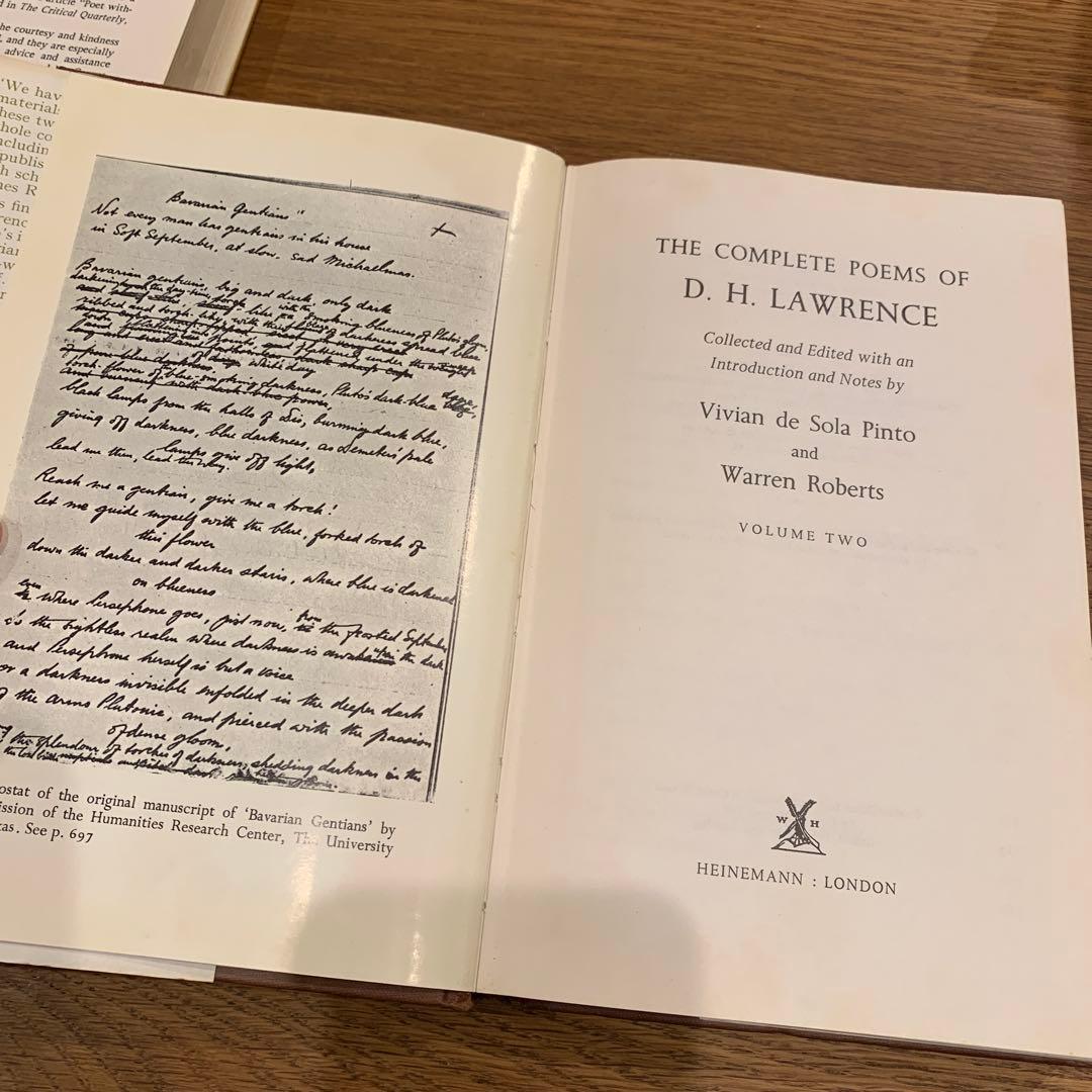 洋書 Complete Poems of D. H Lawrence Vols 1&2
