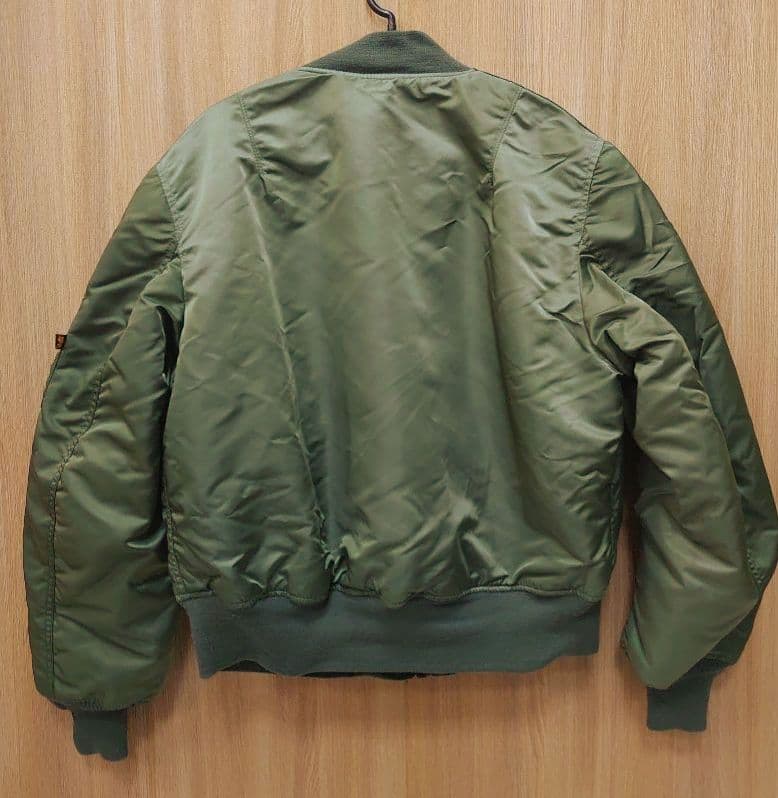極美品　90s　アルファ　MA-1　フライトジャケット オリーブグリーン　USA