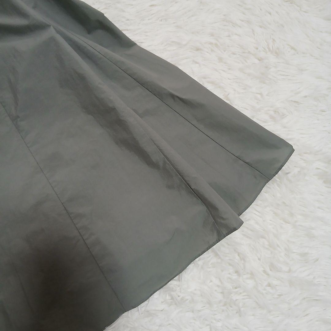 【23区】25SS 撥水加工/洗える ナイロンコットンタフタ フレア スカート