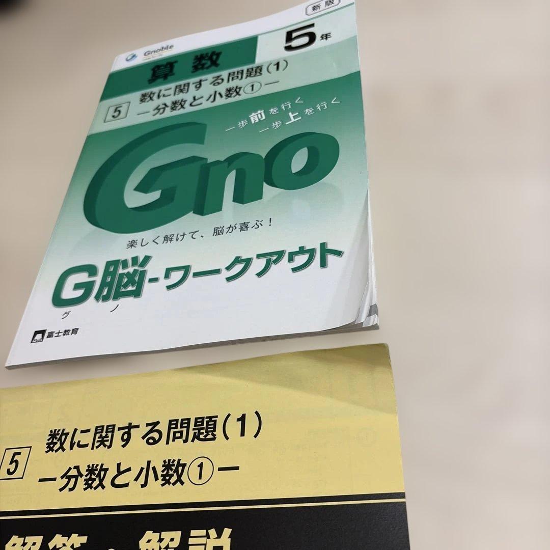 【新品】G脳　グノワークアウト 算数 5年30冊全巻セット グノーブル 2024
