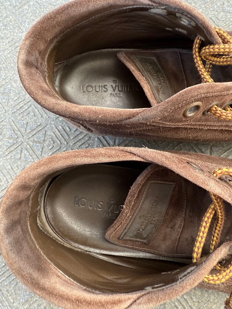 Louis Vuitton ブラウン ハイカットシューズ