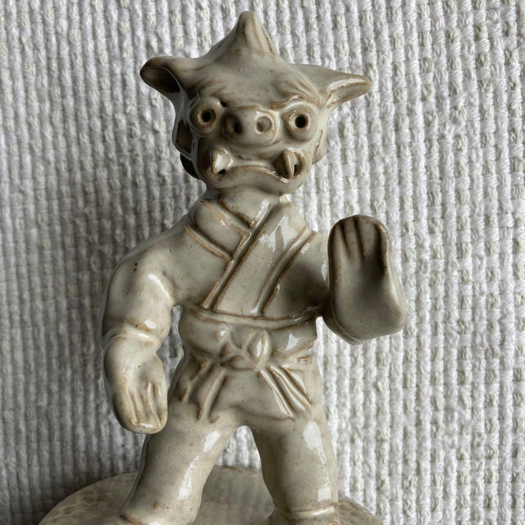 陶器　空手シーサー　相馬真和主宰　陶真窯魔除け　Shunアートギャラリー