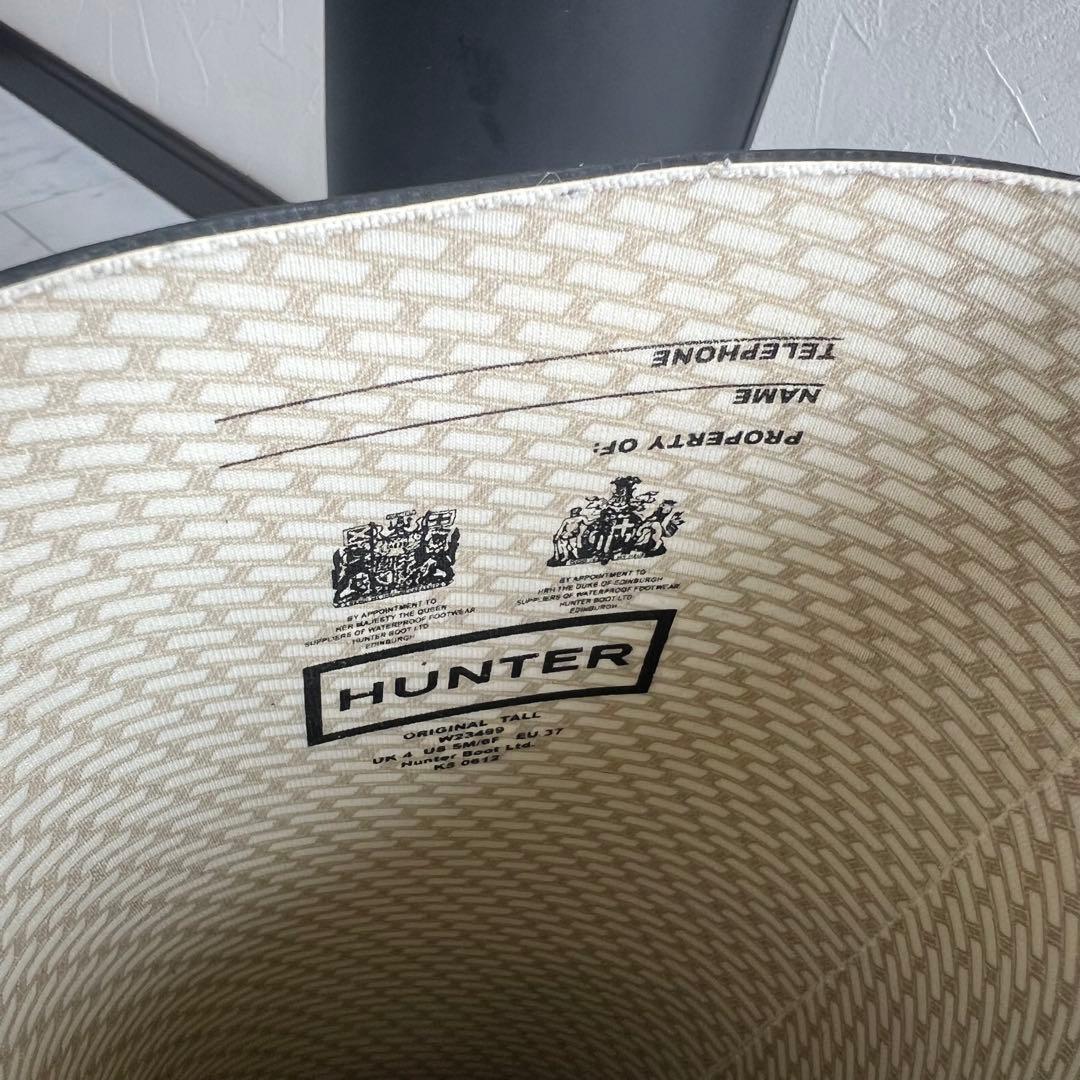 HUNTER ブラック 長靴　ハンター　レインブーツ　24cm