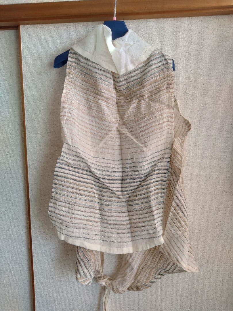 【新品　未使用】うさと服　Usato ヘンプ　ストール　ジレ
