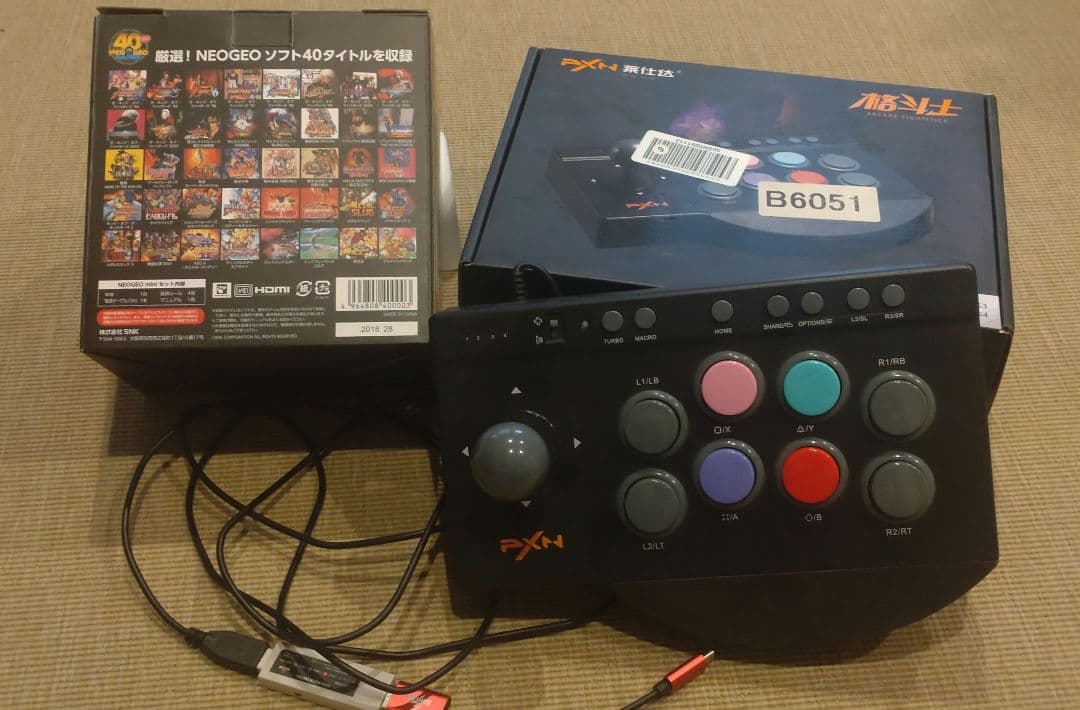 SNK 他ゲーム機本体 NEOGEO MINI　アーケードコントローラー　セット