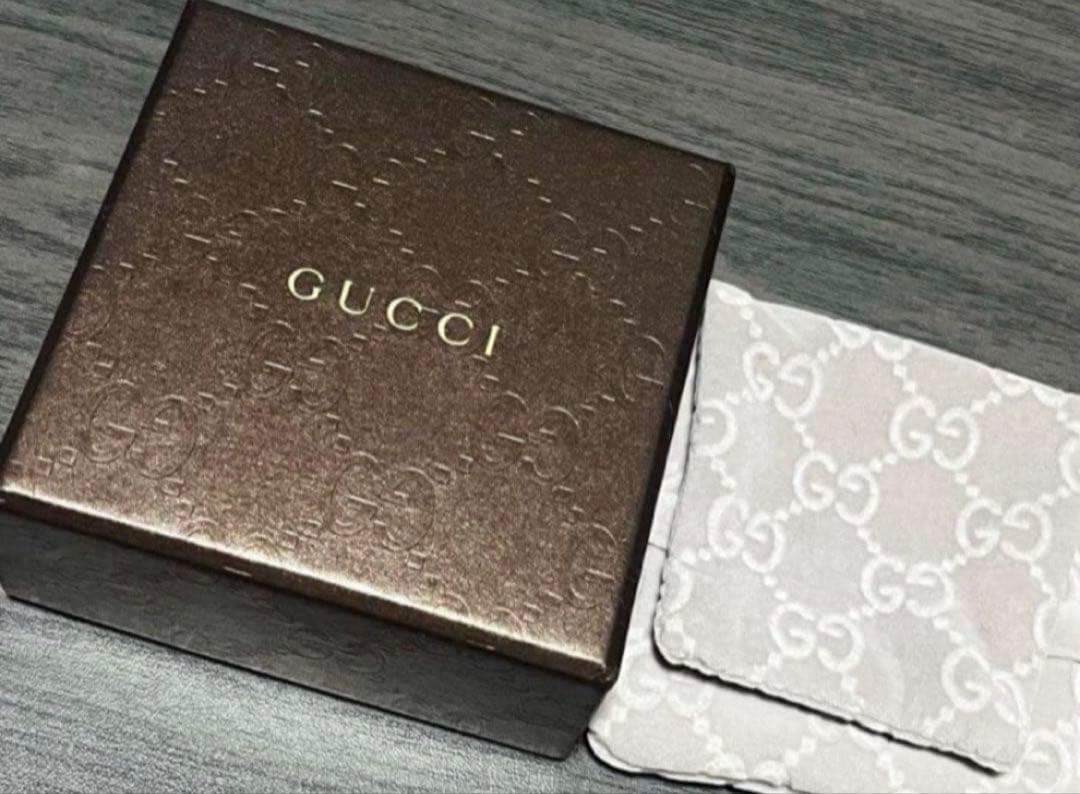 美品　GUCCI インターロッキングダブルチェーンネックレス