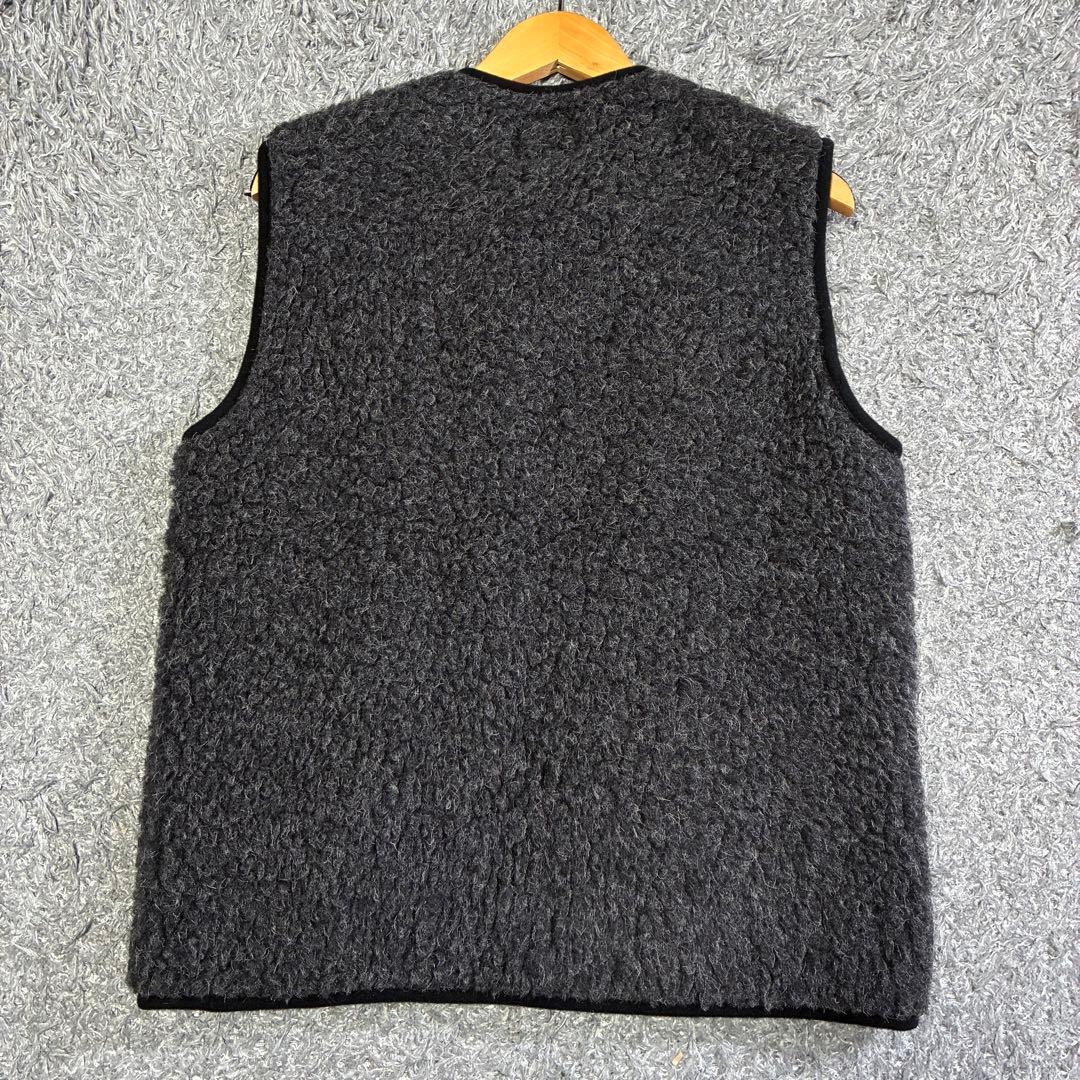 【美品】COLD BREAKER ウールボア ノーカラージップベスト Sサイズ