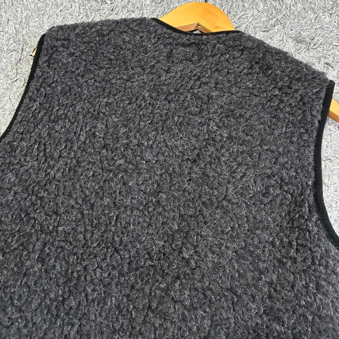 【美品】COLD BREAKER ウールボア ノーカラージップベスト Sサイズ